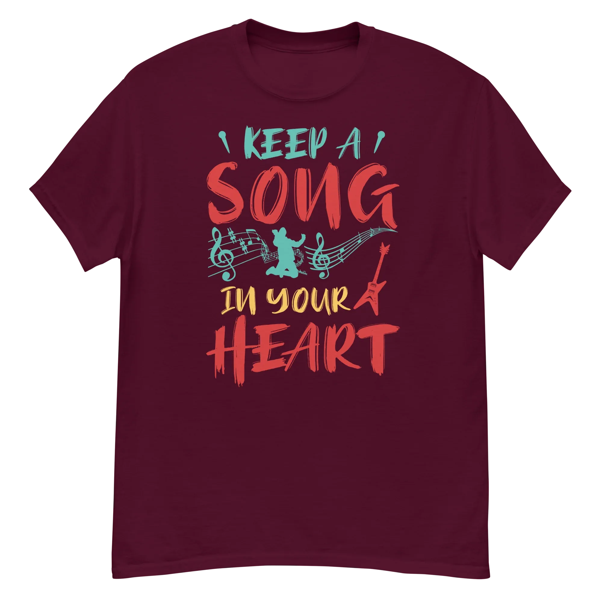 KEEP A SONG IN YOUR HEART unisex t-shirt - Printoo Shop - - 037.png, Music t-shirt, t-shirt, unisex, Unisex Classic Tee | Gildan 5000