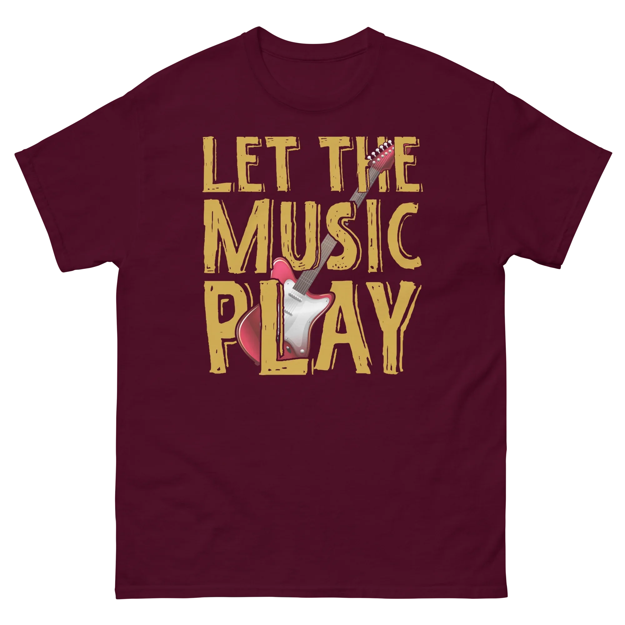 LET THE MUSIC PLAY unisex t-shirt - Printoo Shop - - 002.png, Music t-shirt, t-shirt, unisex, Unisex Classic Tee | Gildan 5000