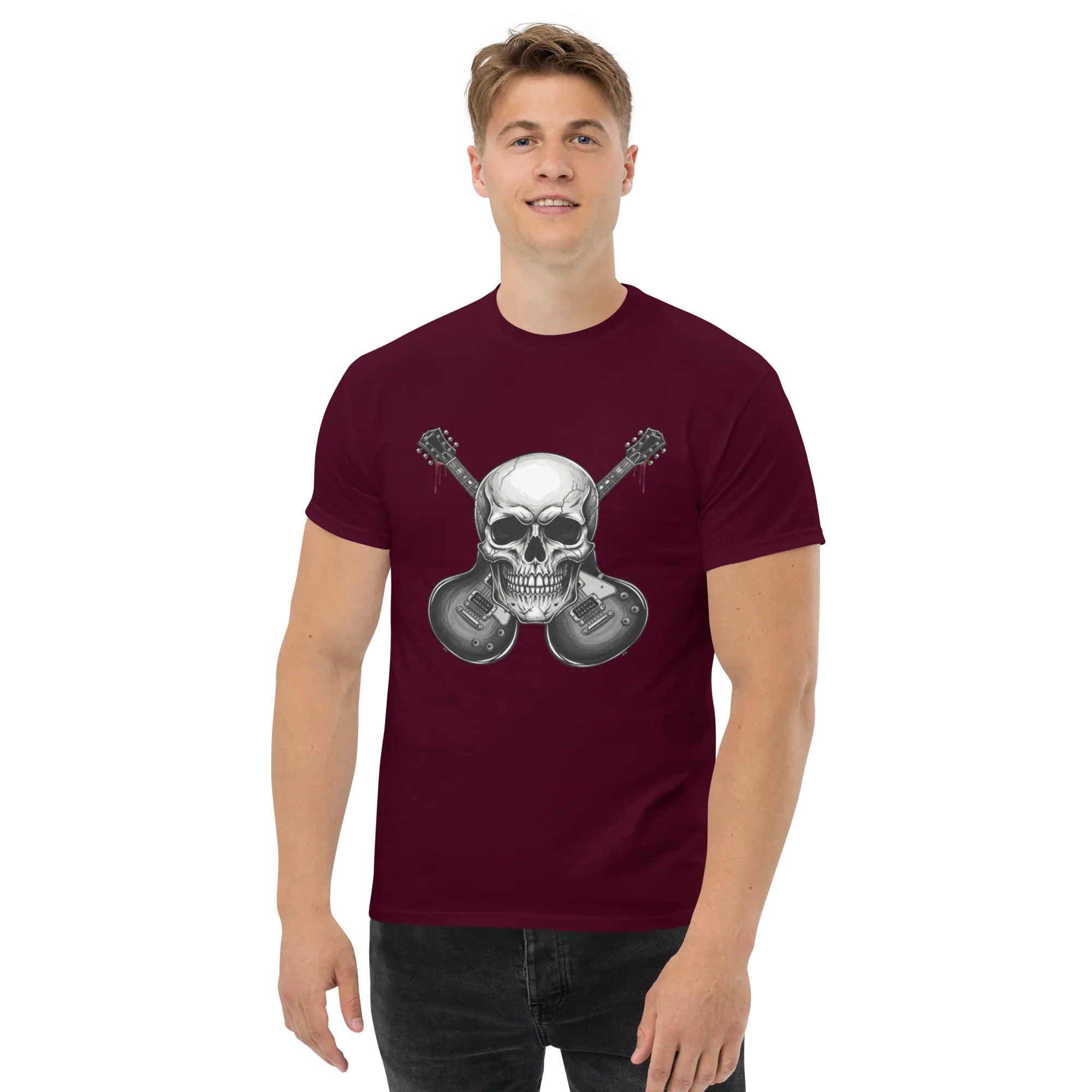 SKULL ROCK CROSS unisex t-shirt - - - Printoo Shop
