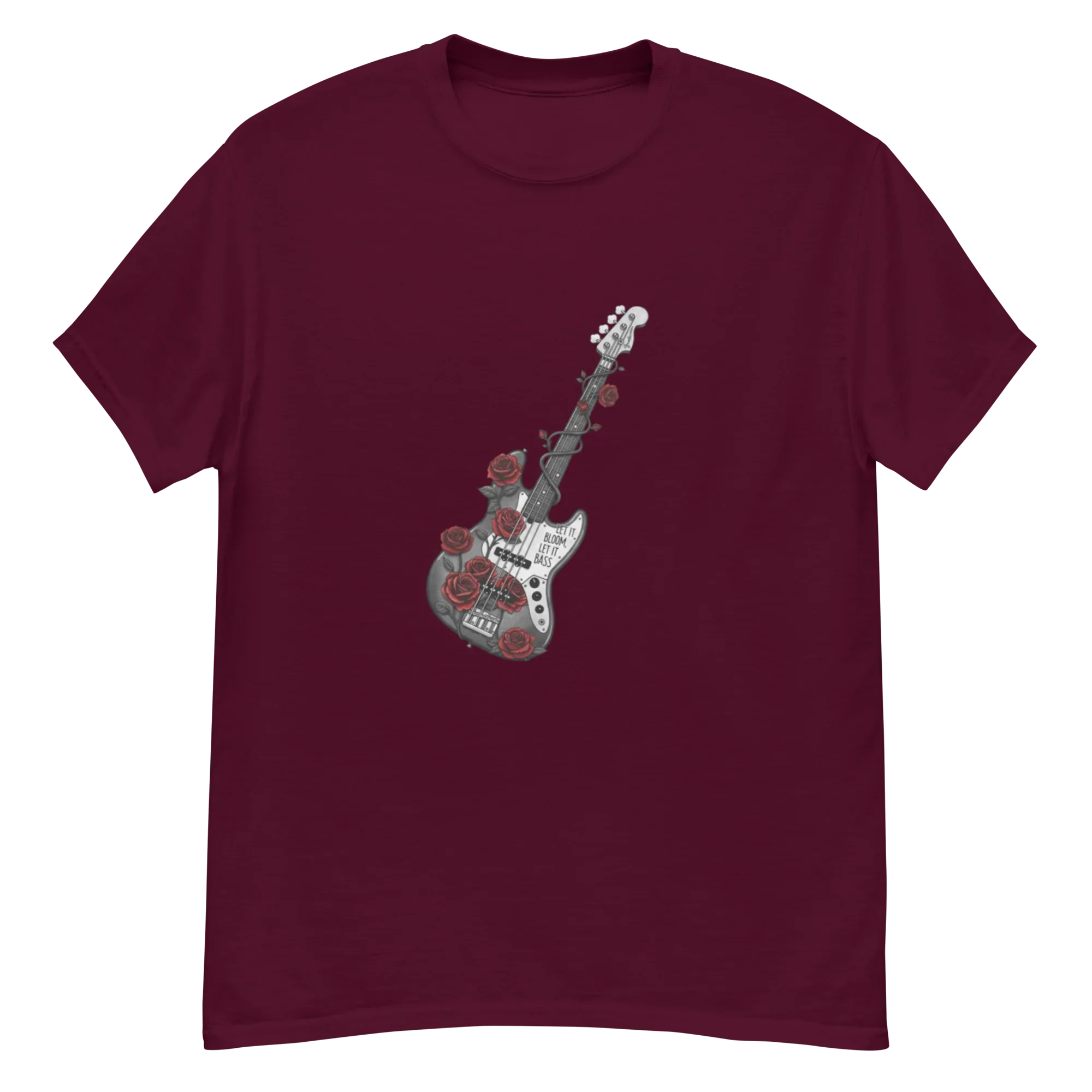 ROSE & GUITAR unisex t-shirt - Printoo Shop - - metalmusic, Music t-shirt, t-shirt, unisex, Unisex Classic Tee | Gildan 5000