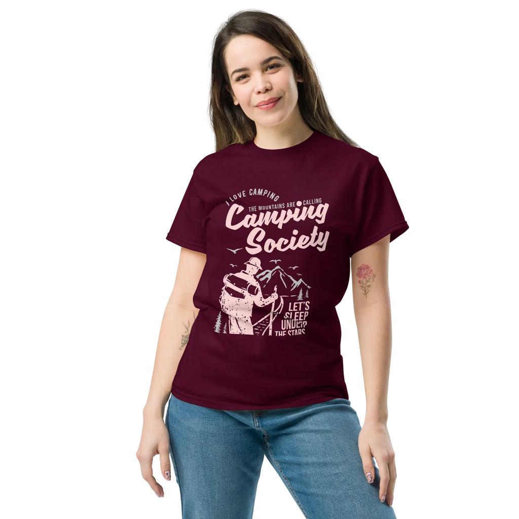 CAMPING SOCIETY unisex t-shirt - - - Printoo Shop