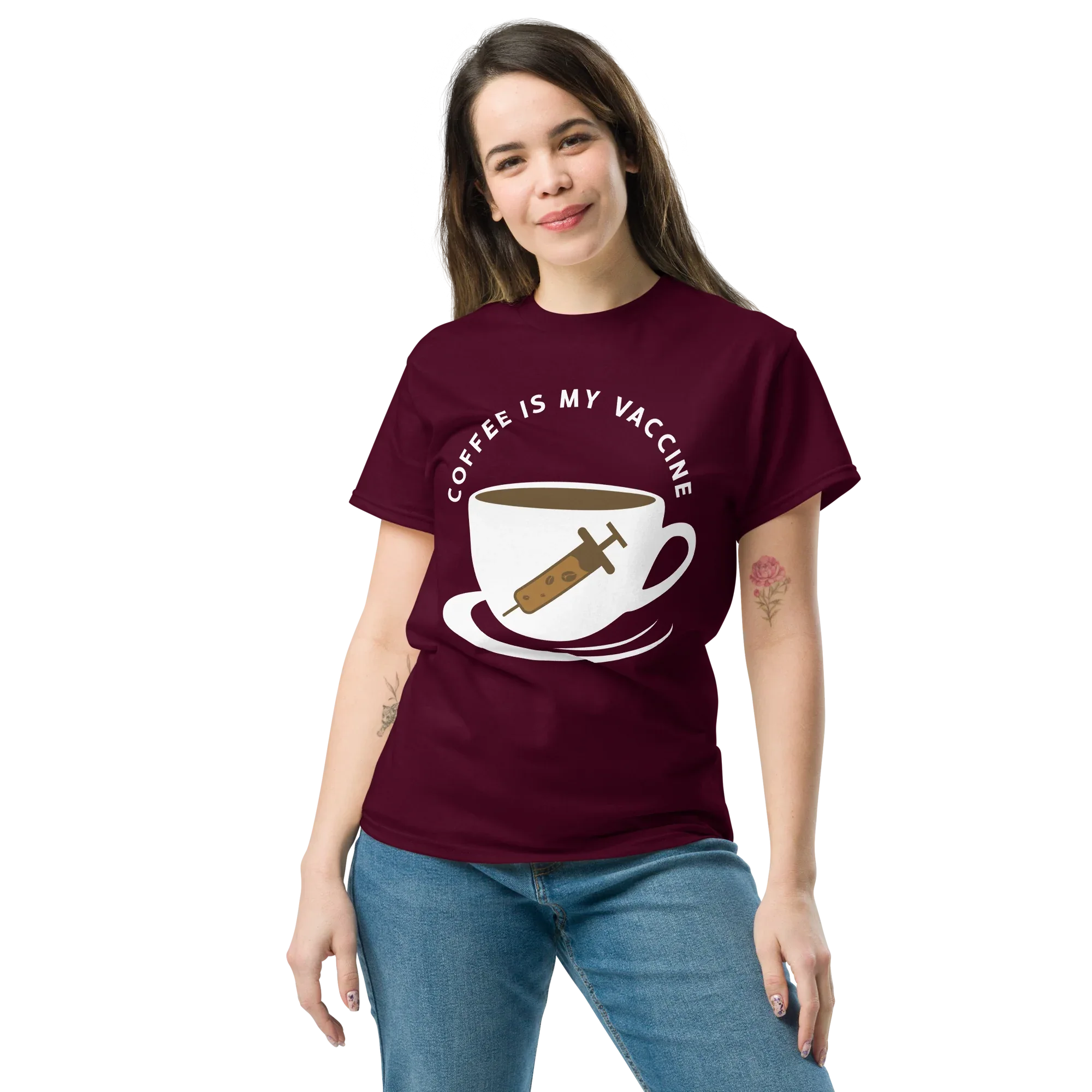 COFFEE IS THE BEST MORNING MOTIVATION unisex t-shirt - Printoo Shop - - t-shirt, unisex, Unisex Classic Tee | Gildan 5000