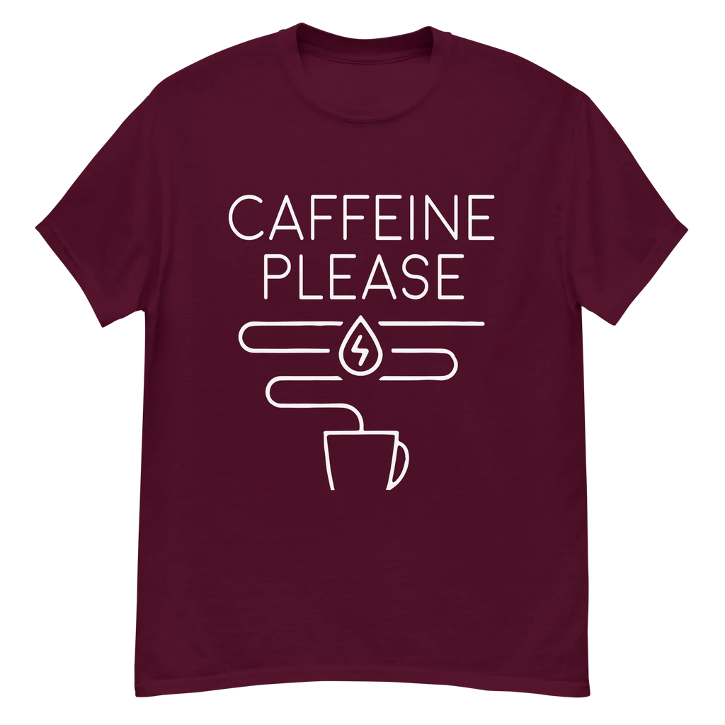 CAFFEINE PLEASE unisex t-shirt - Printoo Shop - - t-shirt, unisex, Unisex Classic Tee | Gildan 5000