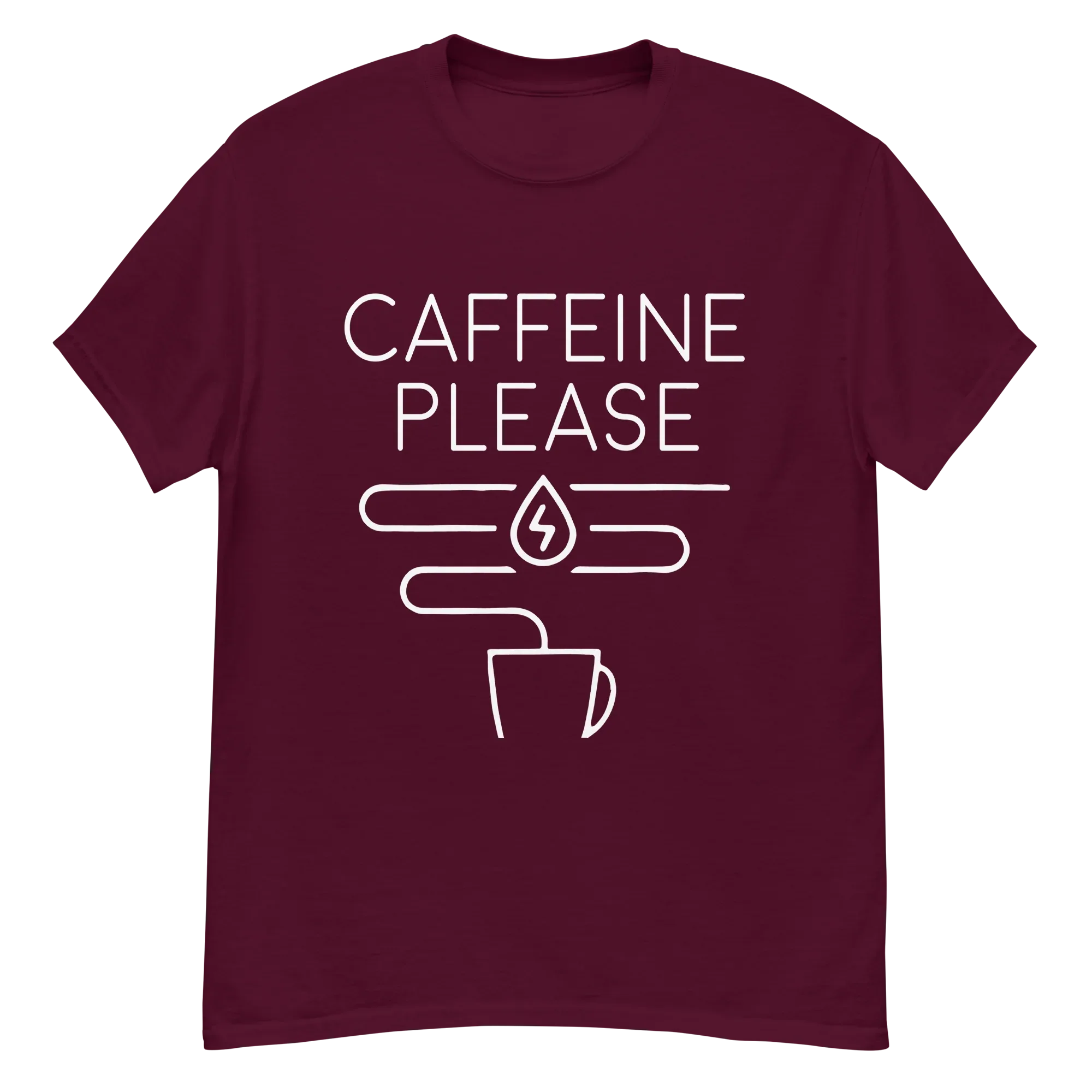 CAFFEINE PLEASE unisex t-shirt - Printoo Shop - - t-shirt, unisex, Unisex Classic Tee | Gildan 5000