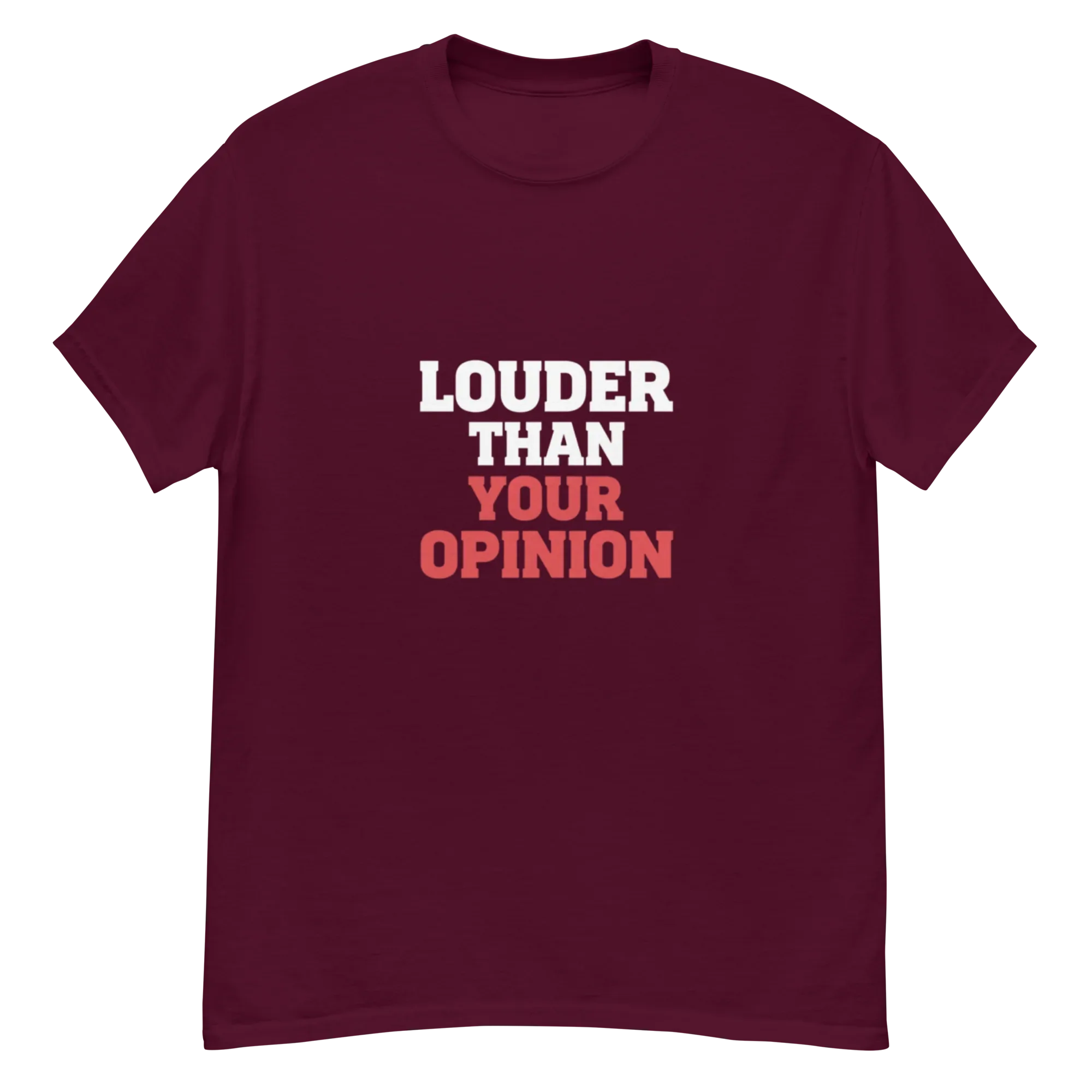 LOUDER THAN YOUR OPINION unisex t-shirt - Printoo Shop - - metalmusic, Music t-shirt, t-shirt, unisex, Unisex Classic Tee | Gildan 5000