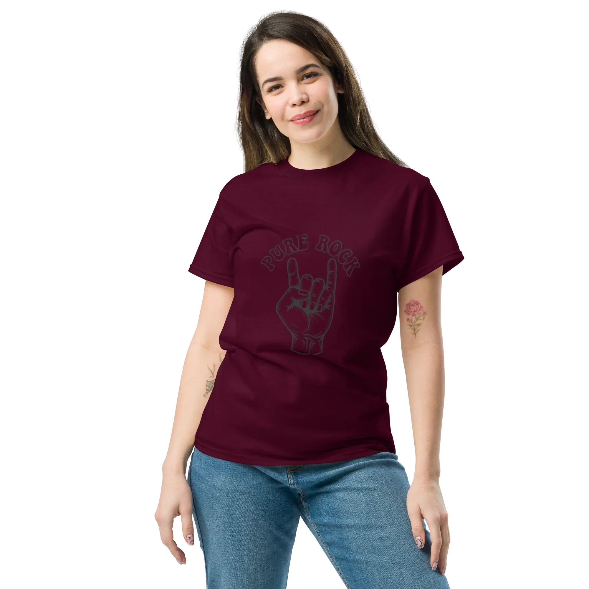 PURE ROCK HAND unisex t-shirt - Printoo Shop - - metalmusic, Music t-shirt, t-shirt, unisex, Unisex Classic Tee | Gildan 5000