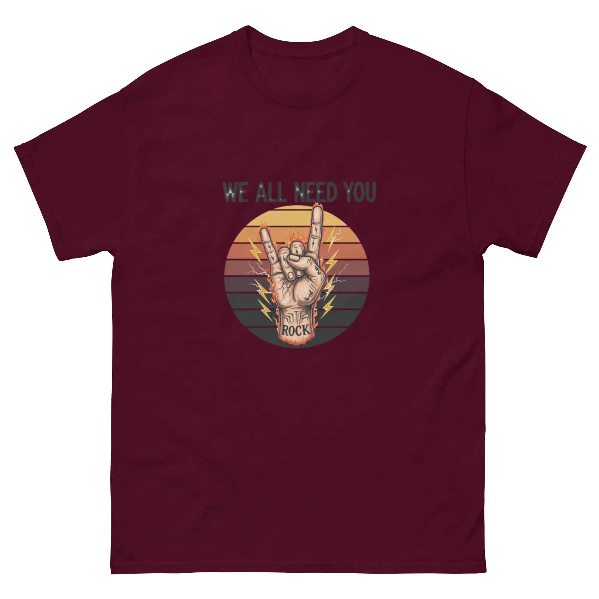 WE ALL NEED YOU unisex t-shirt - Printoo Shop - - metalmusic, Music t-shirt, t-shirt, unisex, Unisex Classic Tee | Gildan 5000