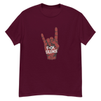METAL HORNS F*CK SILENCE unisex t-shirt - - - Printoo Shop