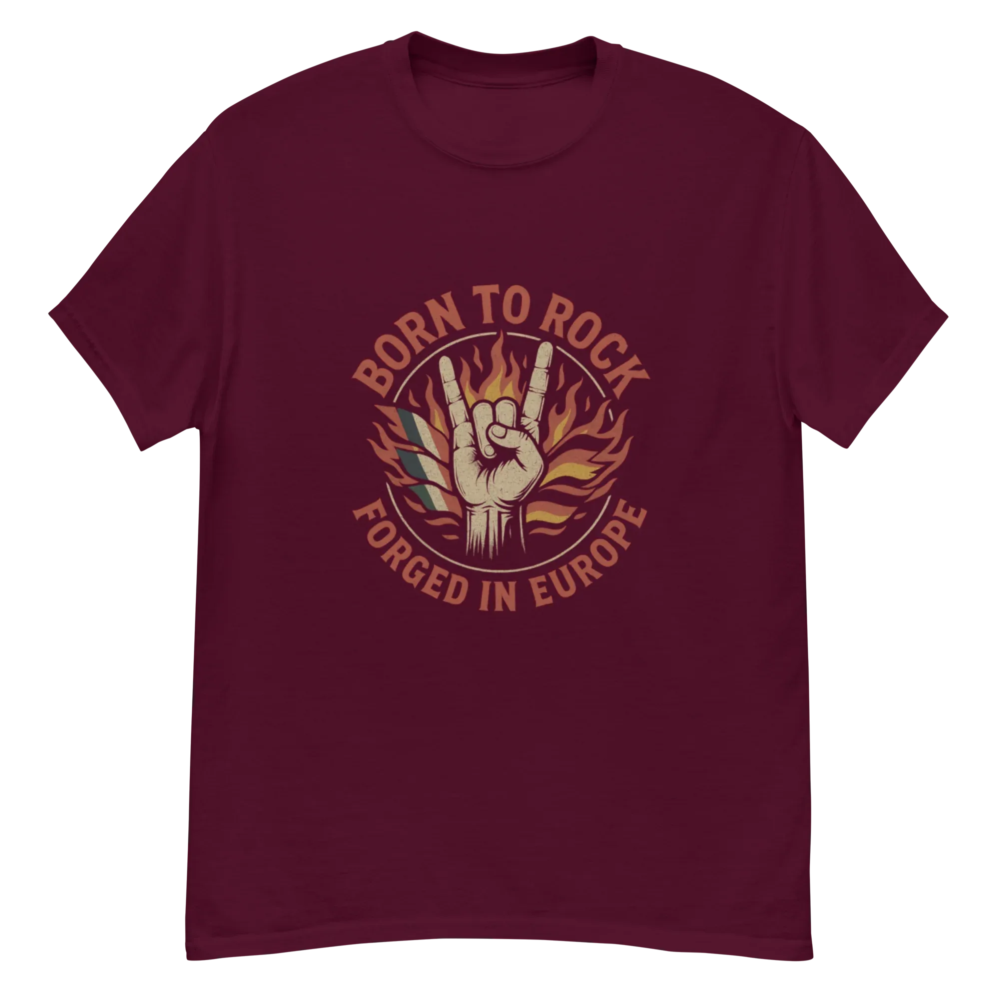 BORN TO ROCK unisex t-shirt - Printoo Shop - - metalmusic, Music t-shirt, t-shirt, unisex, Unisex Classic Tee | Gildan 5000