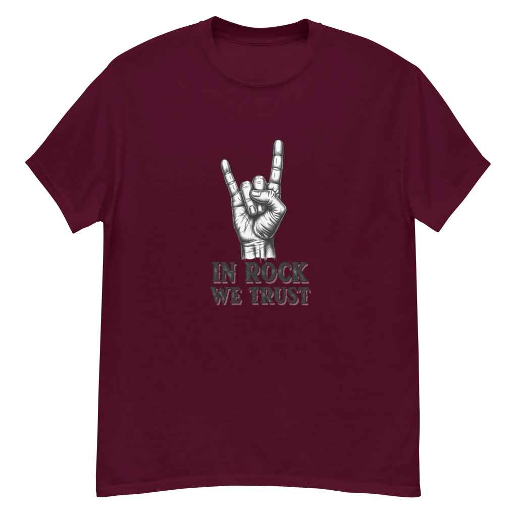 IN ROCK WE TRUST unisex t-shirt - - - Printoo Shop