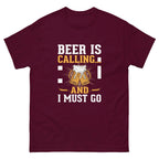 BEER IS CALLING FUNNY unisex t-shirt - - - Printoo Shop