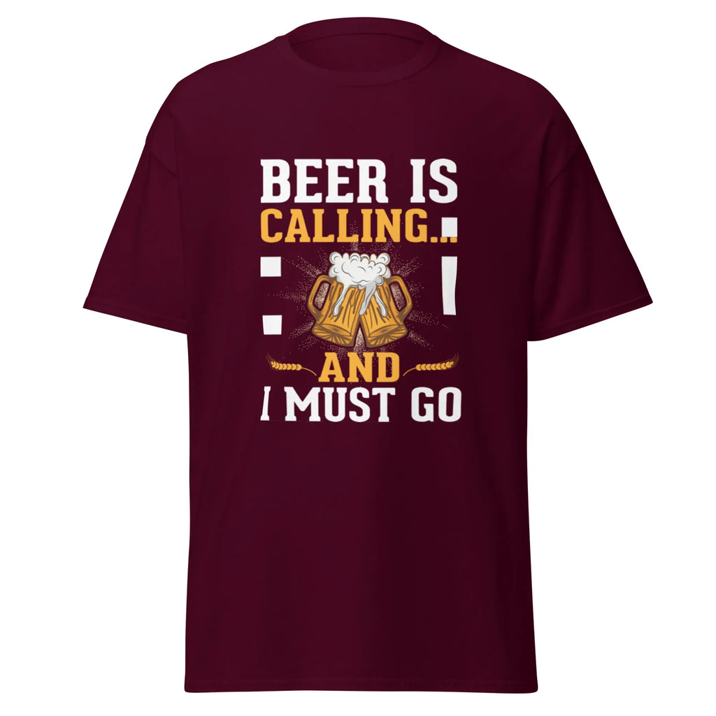 BEER IS CALLING FUNNY unisex t-shirt - - - Printoo Shop
