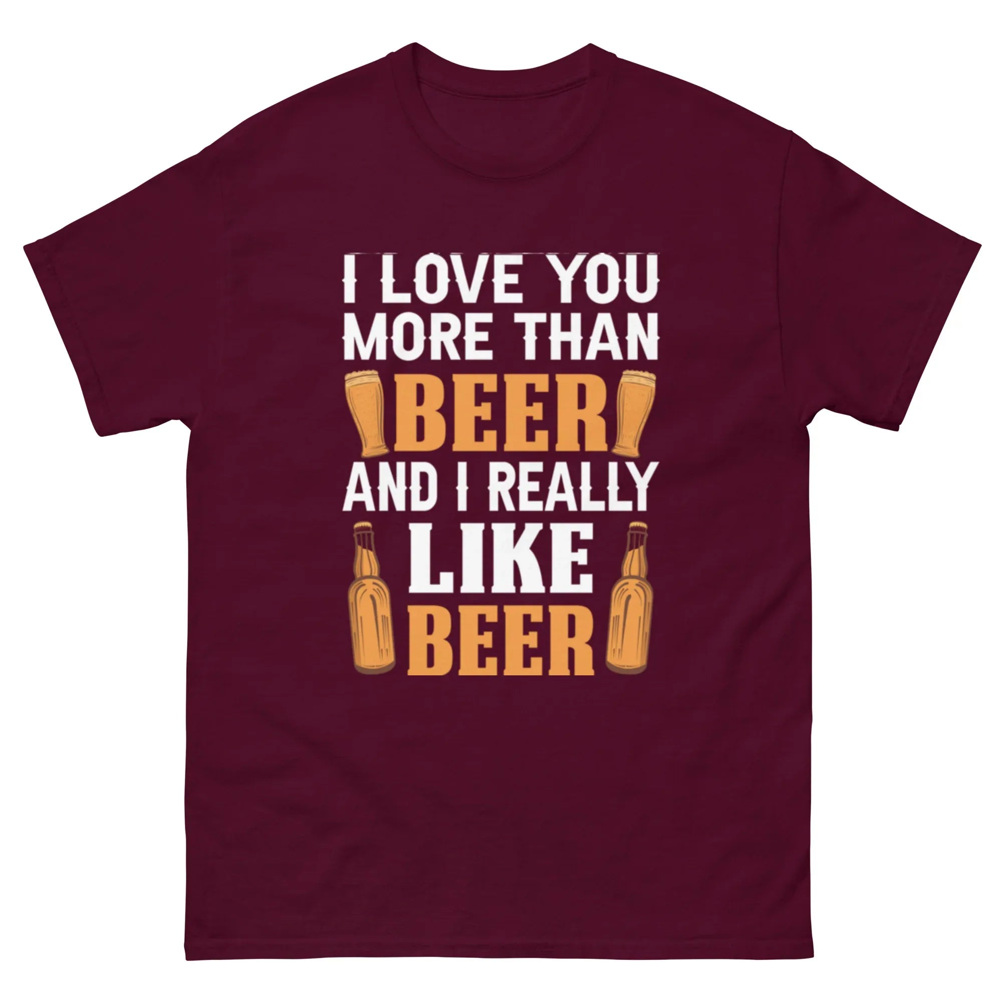 MORE THAN BEER LOVE unisex t-shirt - Printoo Shop - - Alcohol, beer, t-shirt, unisex, Unisex Classic Tee | Gildan 5000