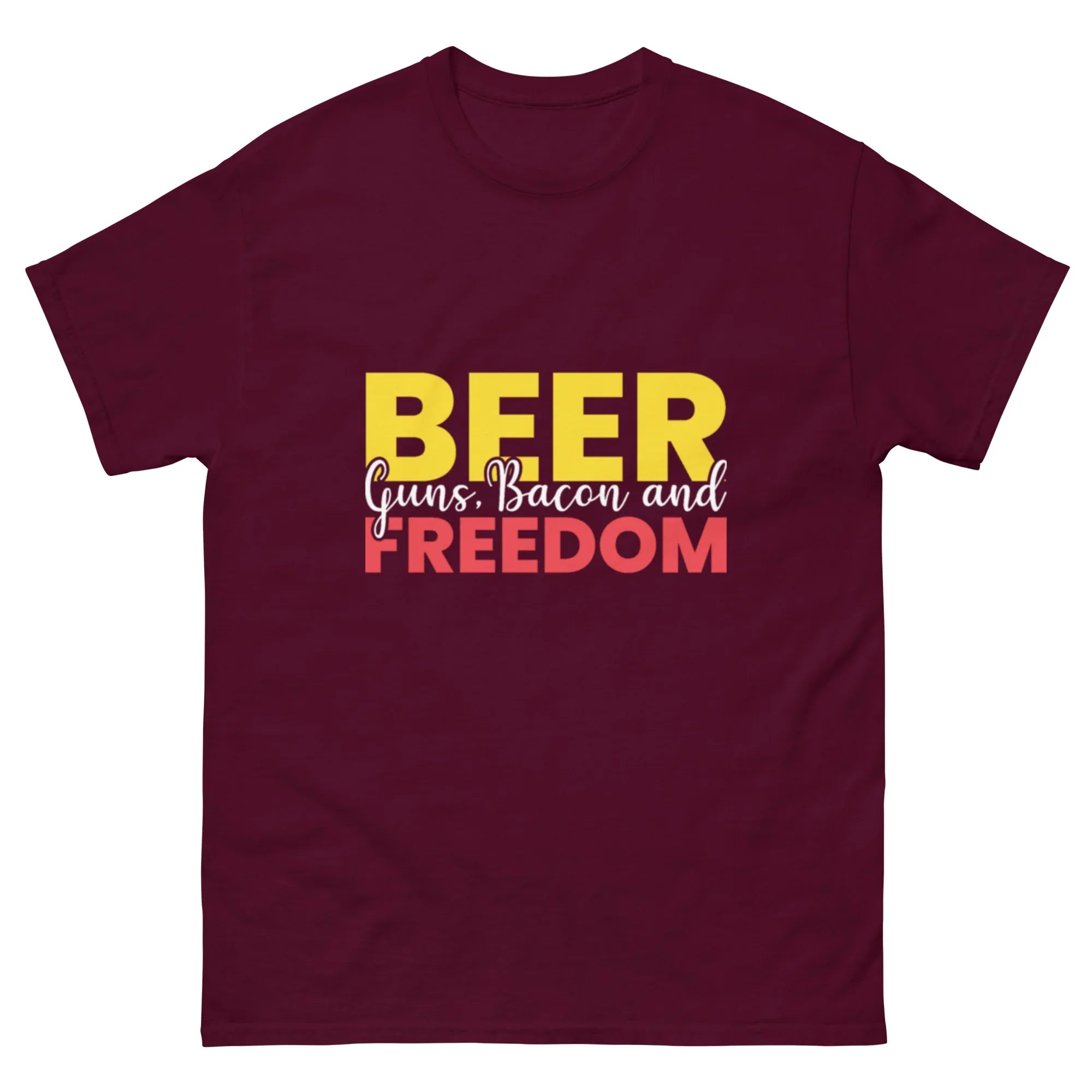 BEER & FREEDOM unisex t-shirt - Printoo Shop - - Alcohol, beer, t-shirt, unisex, Unisex Classic Tee | Gildan 5000