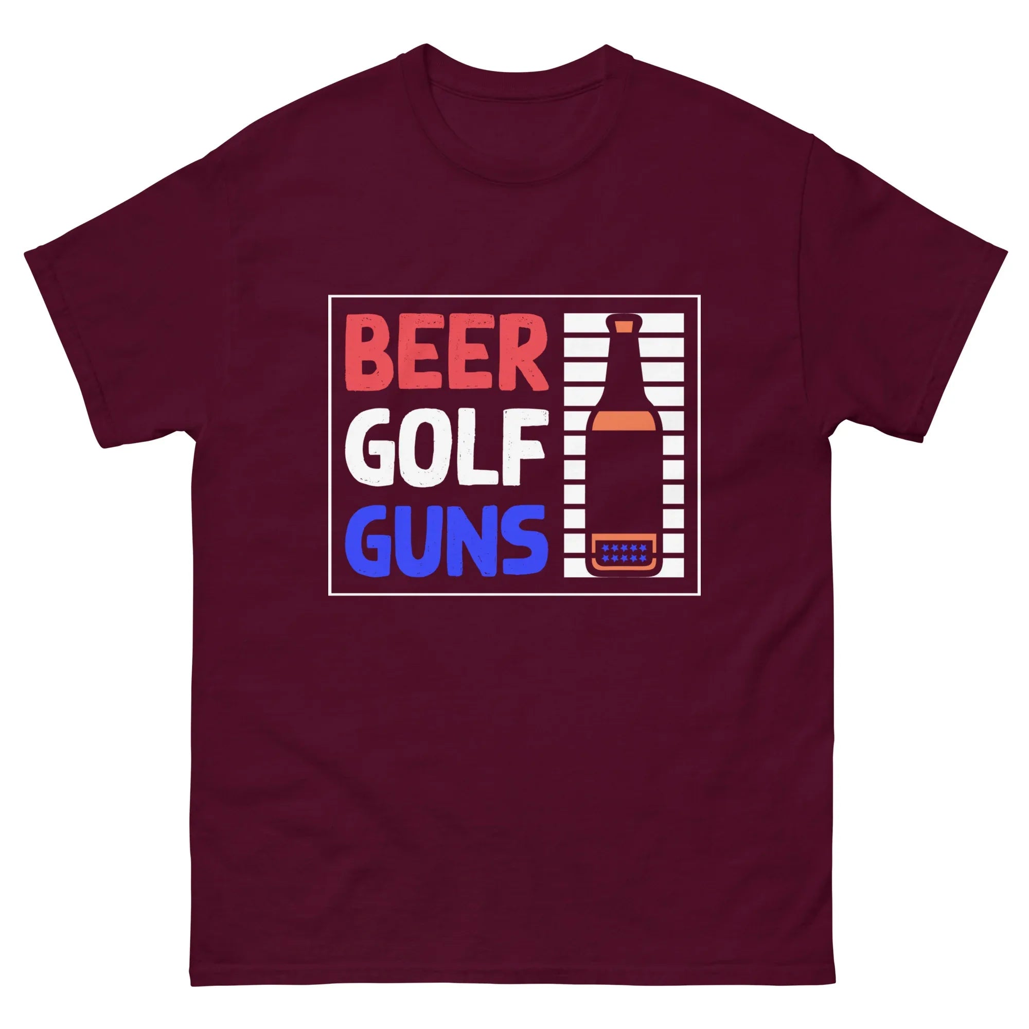 BEER GOLF GUNS unisex t-shirt - Printoo Shop - - Alcohol, beer, t-shirt, unisex, Unisex Classic Tee | Gildan 5000