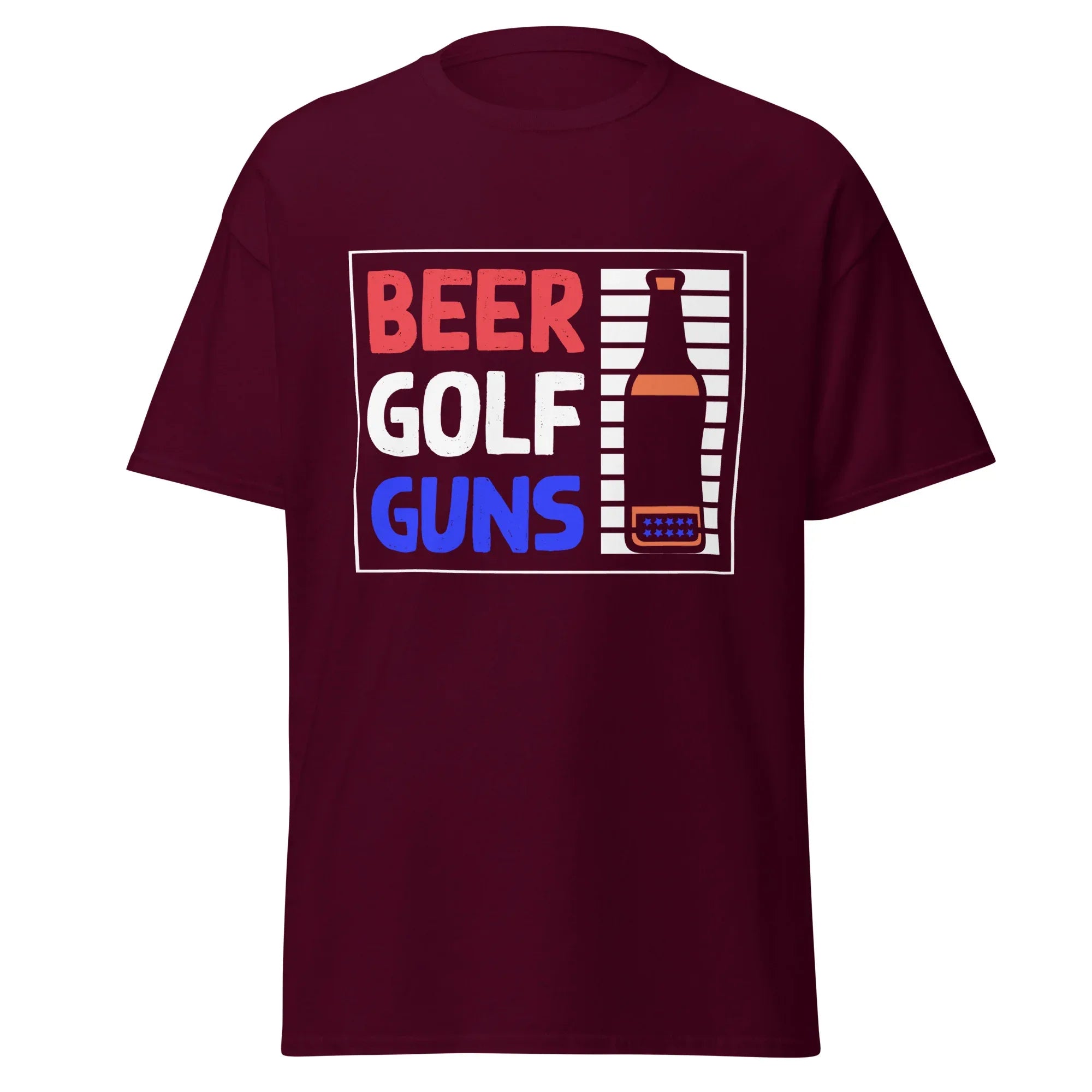 BEER GOLF GUNS unisex t-shirt - - - Printoo Shop