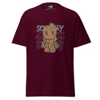 MYSTIC WOODEN GUARDIAN men’s t-shirt - Maroon / S - Printoo Shop - 8404028_12634