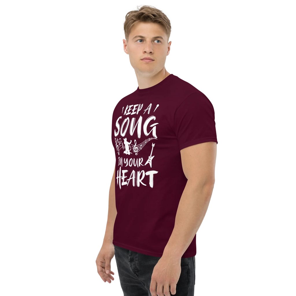 KEEP A SONG IN YOUR HEART unisex t-shirt - - Music t-shirts - Printoo Shop