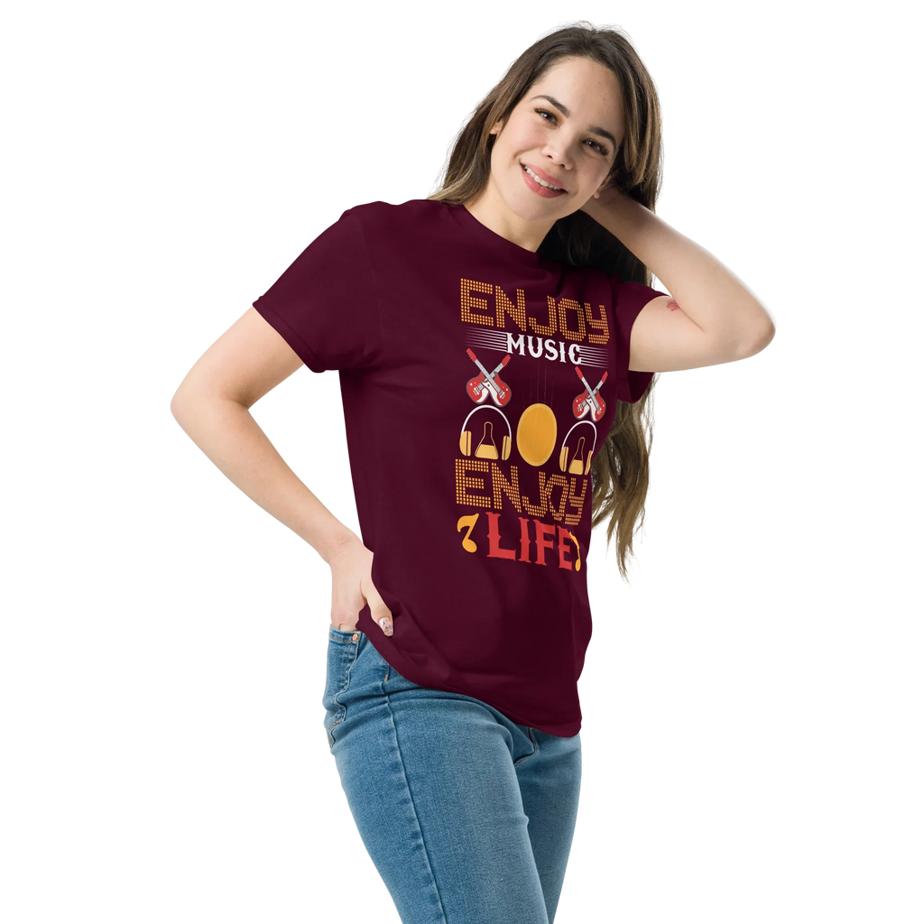ENJOY MUSIC ENJOY LIFE unisex t-shirt - - Music t-shirts - Printoo Shop
