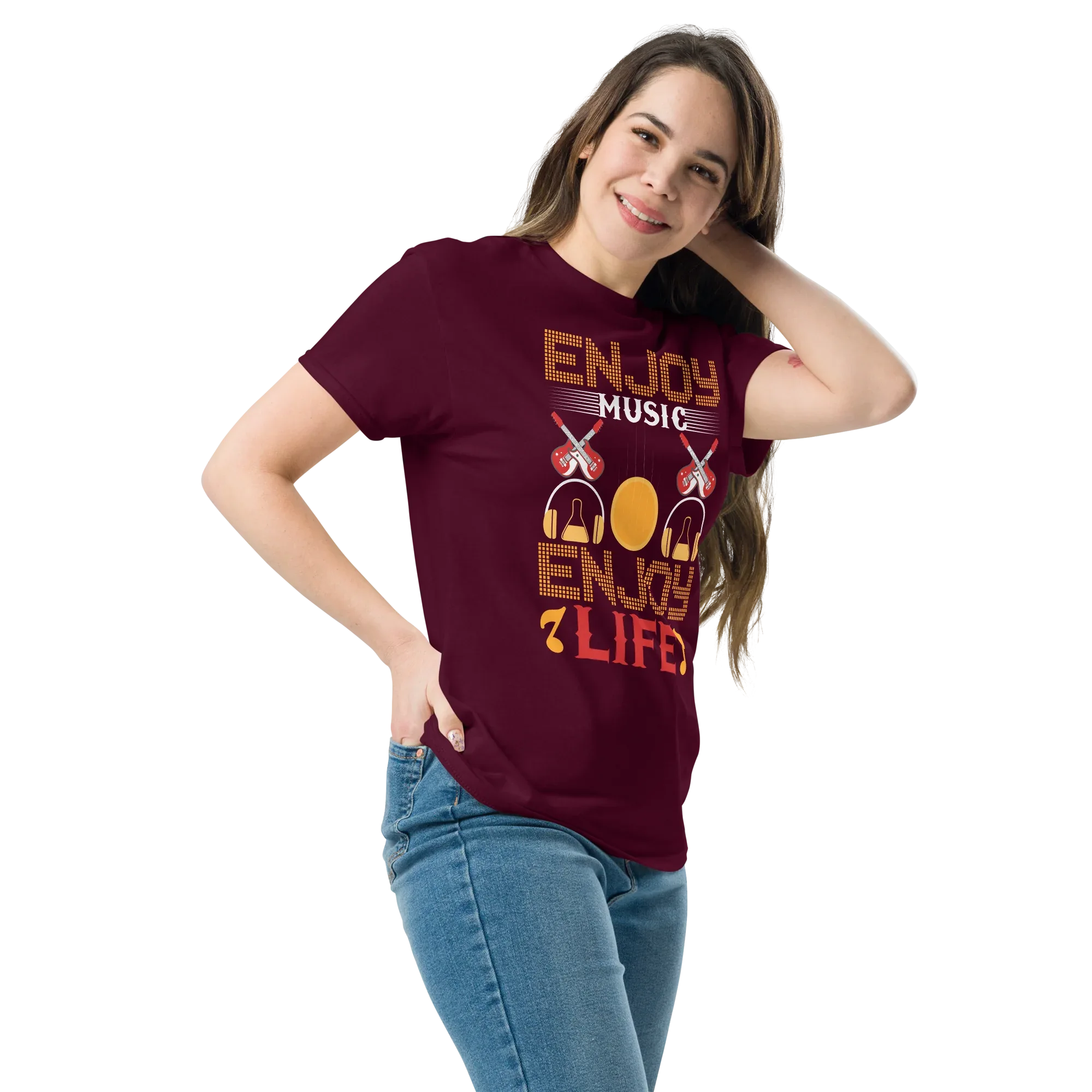 ENJOY MUSIC ENJOY LIFE unisex t-shirt - - Music t-shirts - Printoo Shop