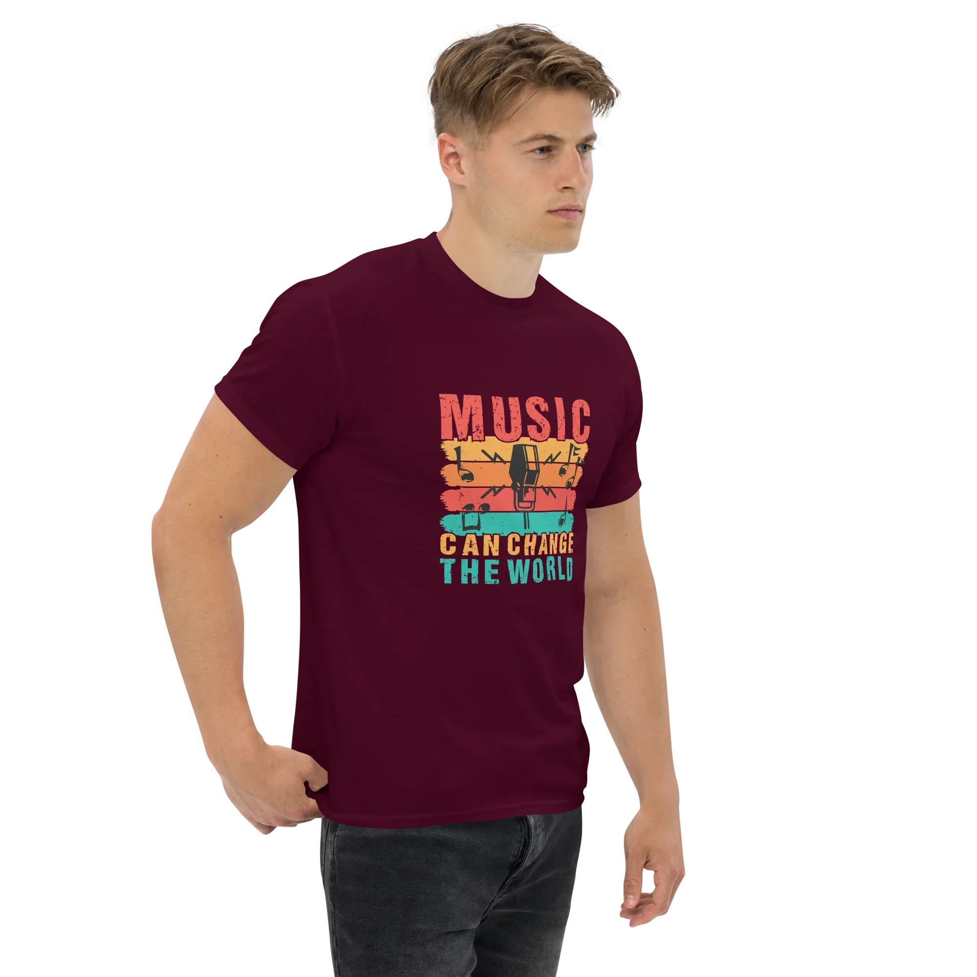 MUSIC CAN CHANGE THE WORLD unisex t-shirt - - Music t-shirts - Printoo Shop