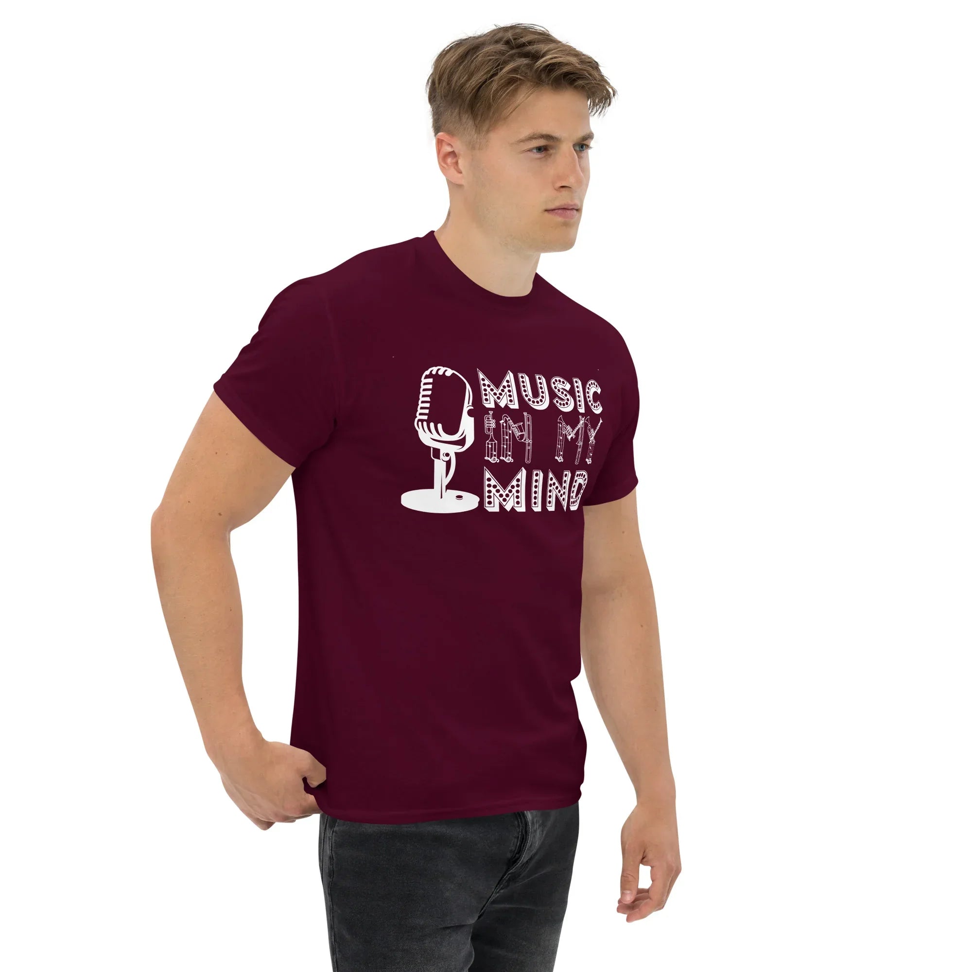 MUSIC IN MY MIND unisex t-shirt - - Music t-shirts - Printoo Shop
