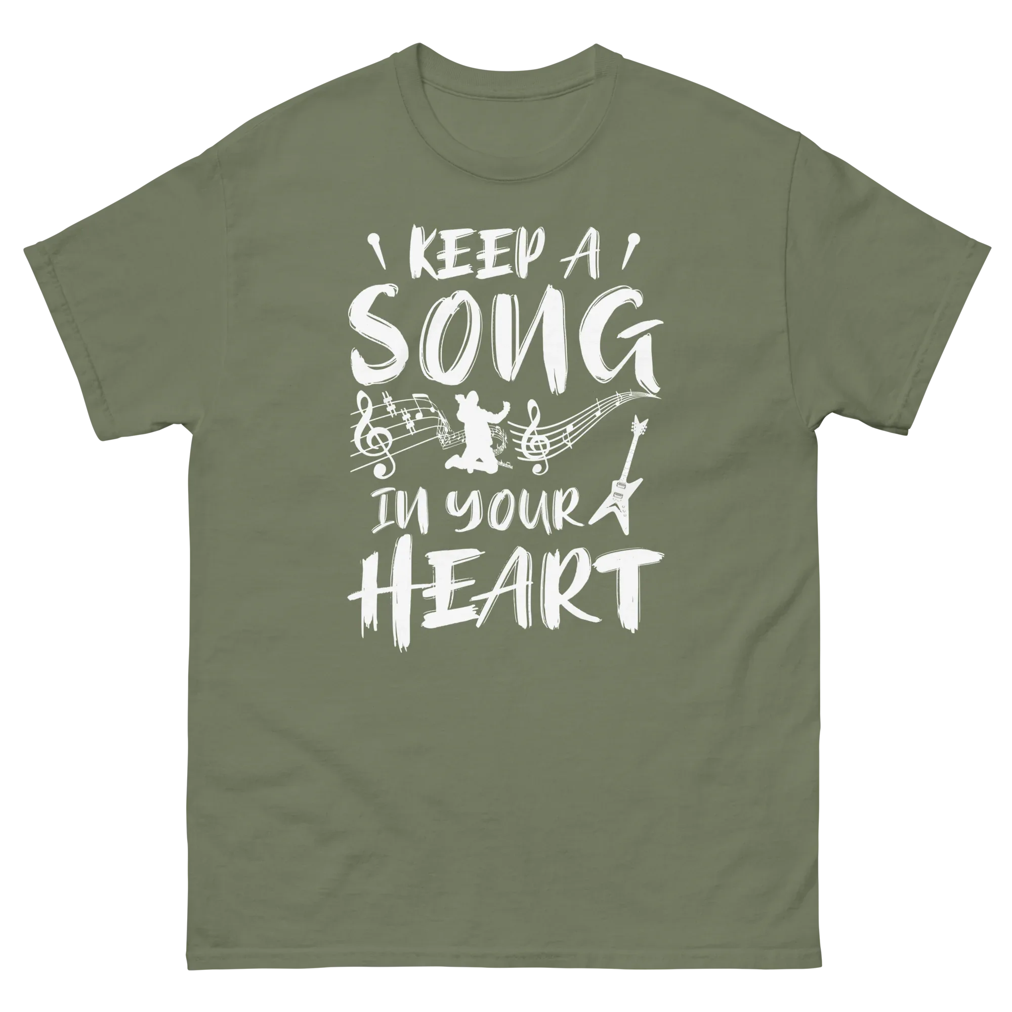 KEEP A SONG IN YOUR HEART unisex t-shirt - - Music t-shirts - Printoo Shop