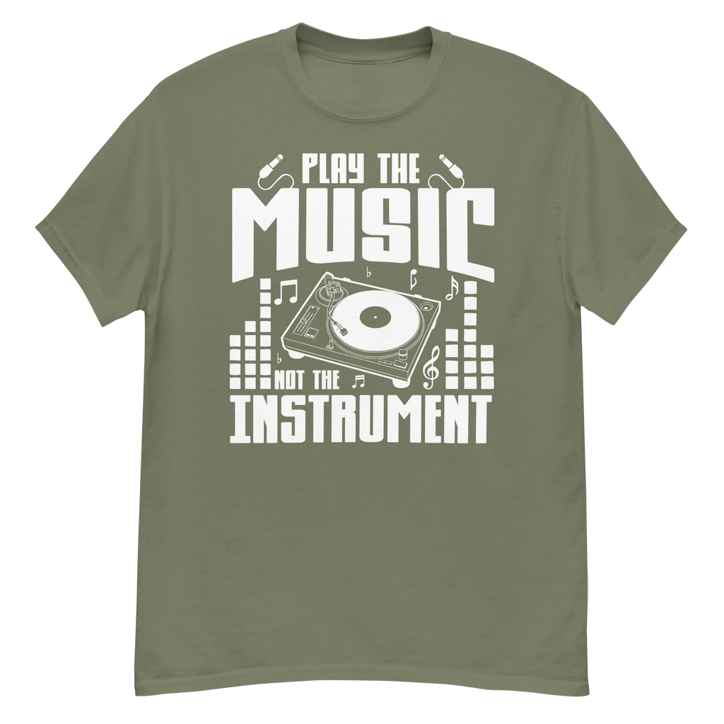PLAY THE MUSIC NOT THE INSTRUMENT unisex t-shirt - - Music t-shirts - Printoo Shop