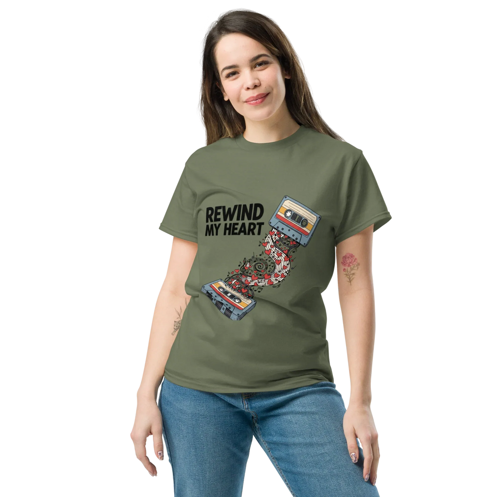 I REWIND MY HEART unisex t-shirt - - - Printoo Shop