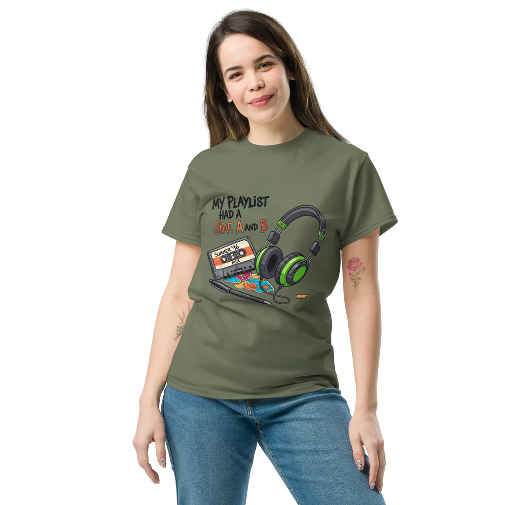 A SIDE AND B unisex t-shirt - Printoo Shop - - Music t-shirt, Retro & Synthwave T-Shirts, t-shirt, unisex, Unisex Classic Tee | Gildan 5000