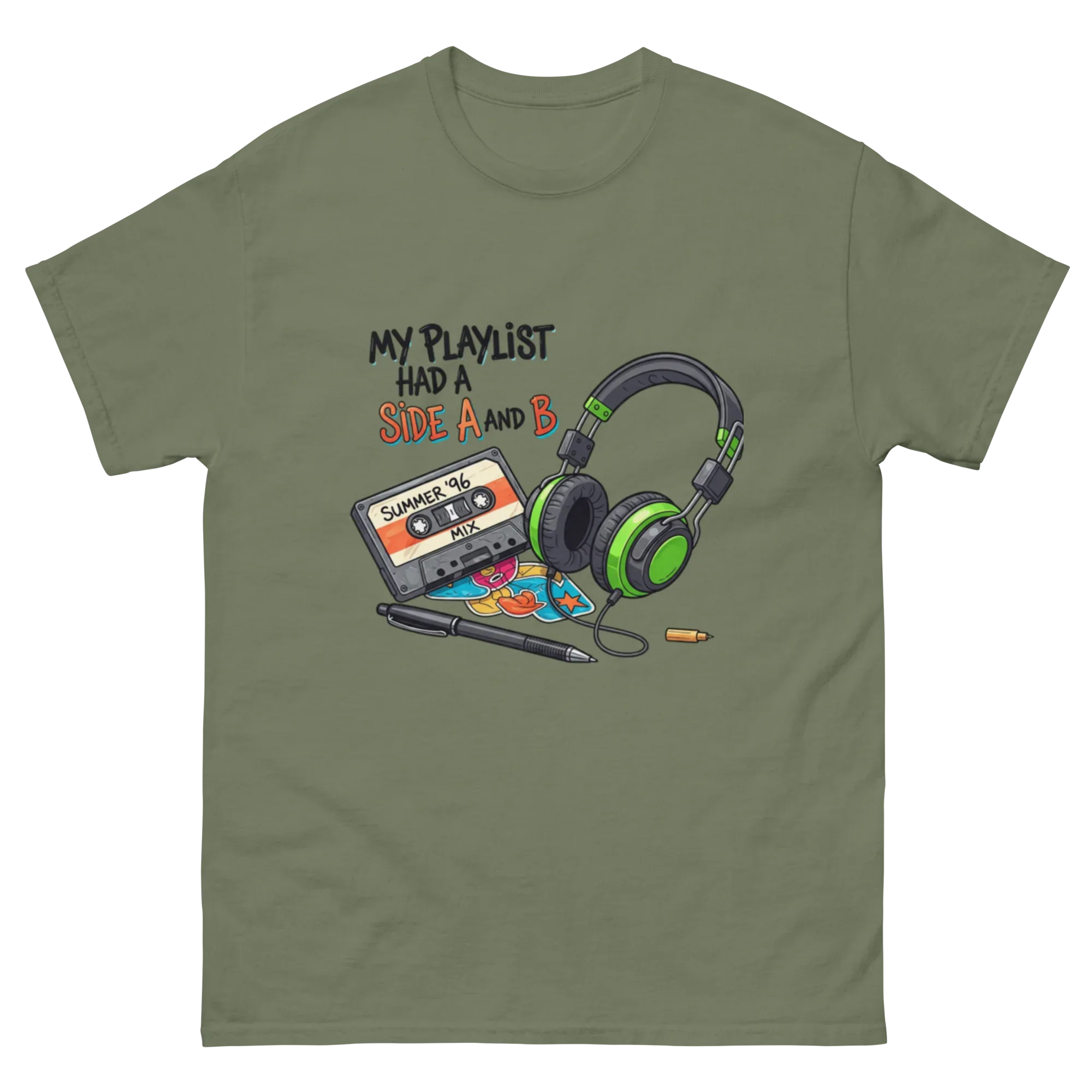 A SIDE AND B unisex t-shirt - Printoo Shop - - Music t-shirt, Retro & Synthwave T-Shirts, t-shirt, unisex, Unisex Classic Tee | Gildan 5000