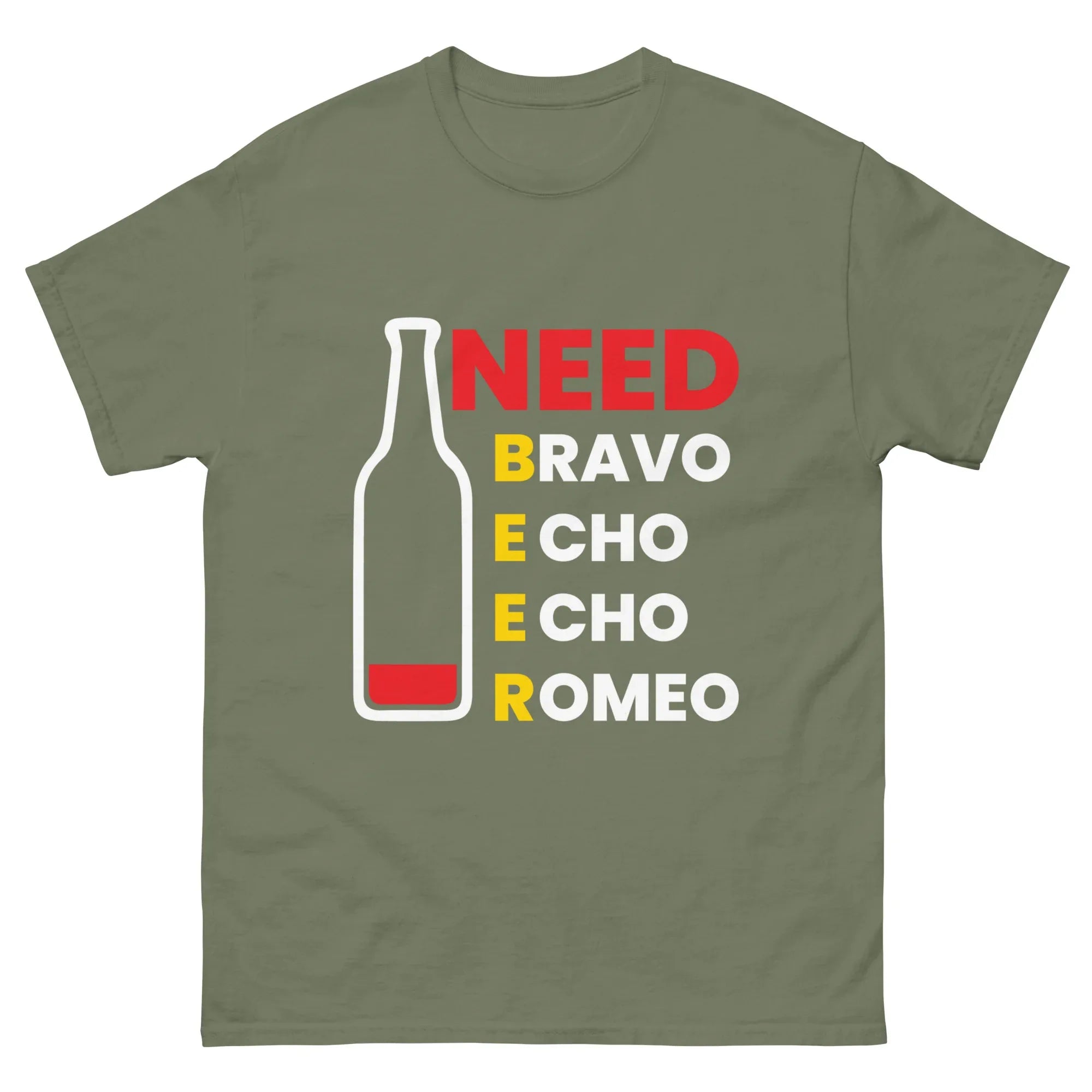 NEED BRAVO unisex t-shirt - Printoo Shop - - Alcohol, beer, t-shirt, unisex, Unisex Classic Tee | Gildan 5000
