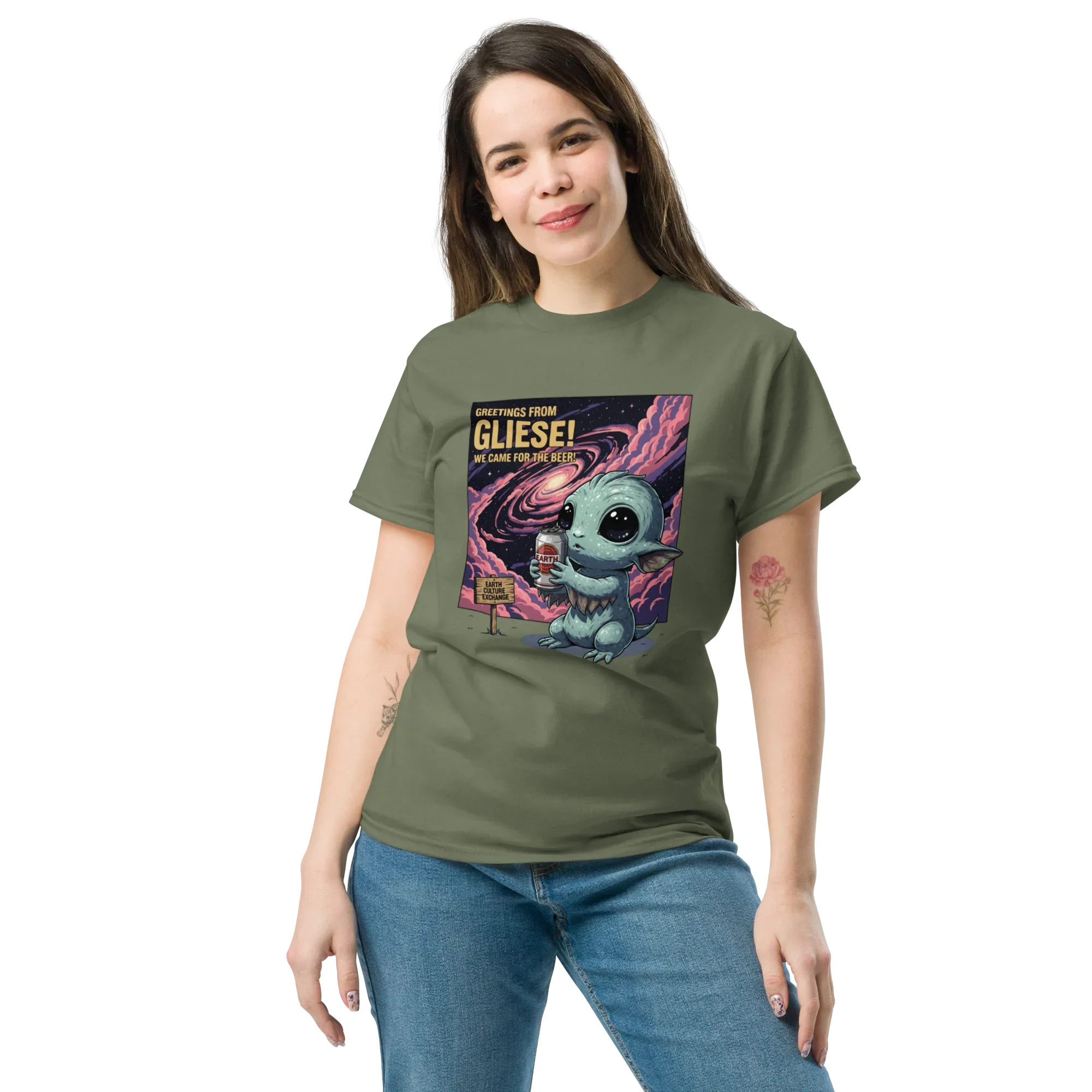 GREETINGS FROM GLIESE unisex t-shirt - Printoo Shop - - Astronomy, Fantasy, t-shirt, unisex, Unisex Classic Tee | Gildan 5000