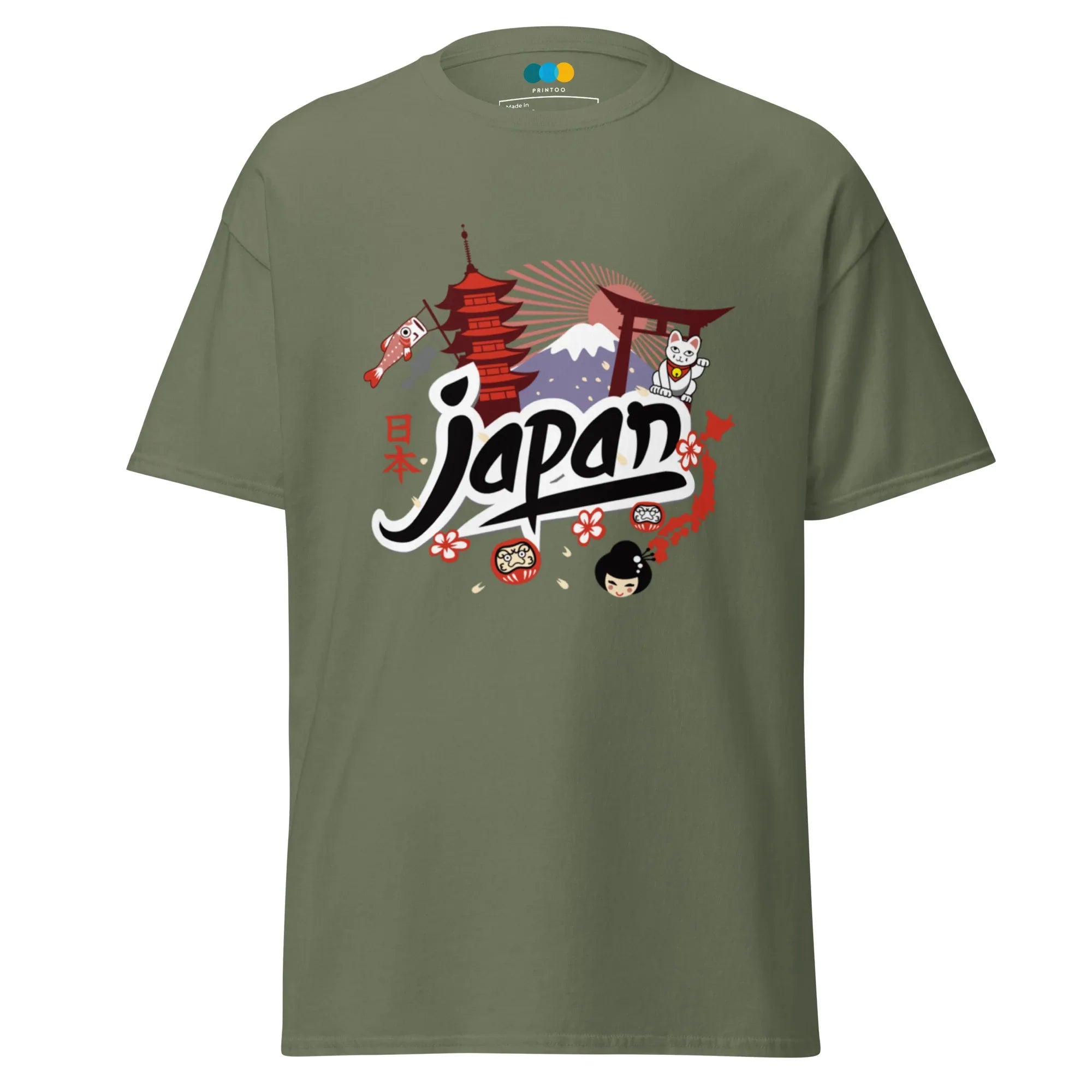 JAPAN HERITAGE ART men’s t-shirt - Dark Chocolate / S - Printoo Shop - 6295336_15837