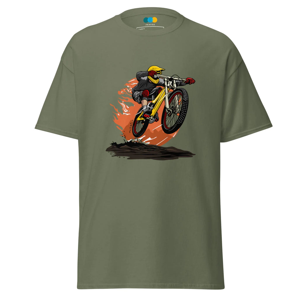 DOWNHILL ADRENALINE men’s t-shirt - Military Green / S - Printoo Shop - 2219644_15867