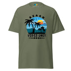 BEACH VIBES ONLY men’s t-shirt - Sapphire / S - Printoo Shop - 5821647_21659