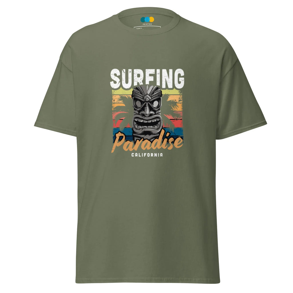 SURFING PARADISE men’s t-shirt - Sapphire / S - Printoo Shop - 8231181_21659