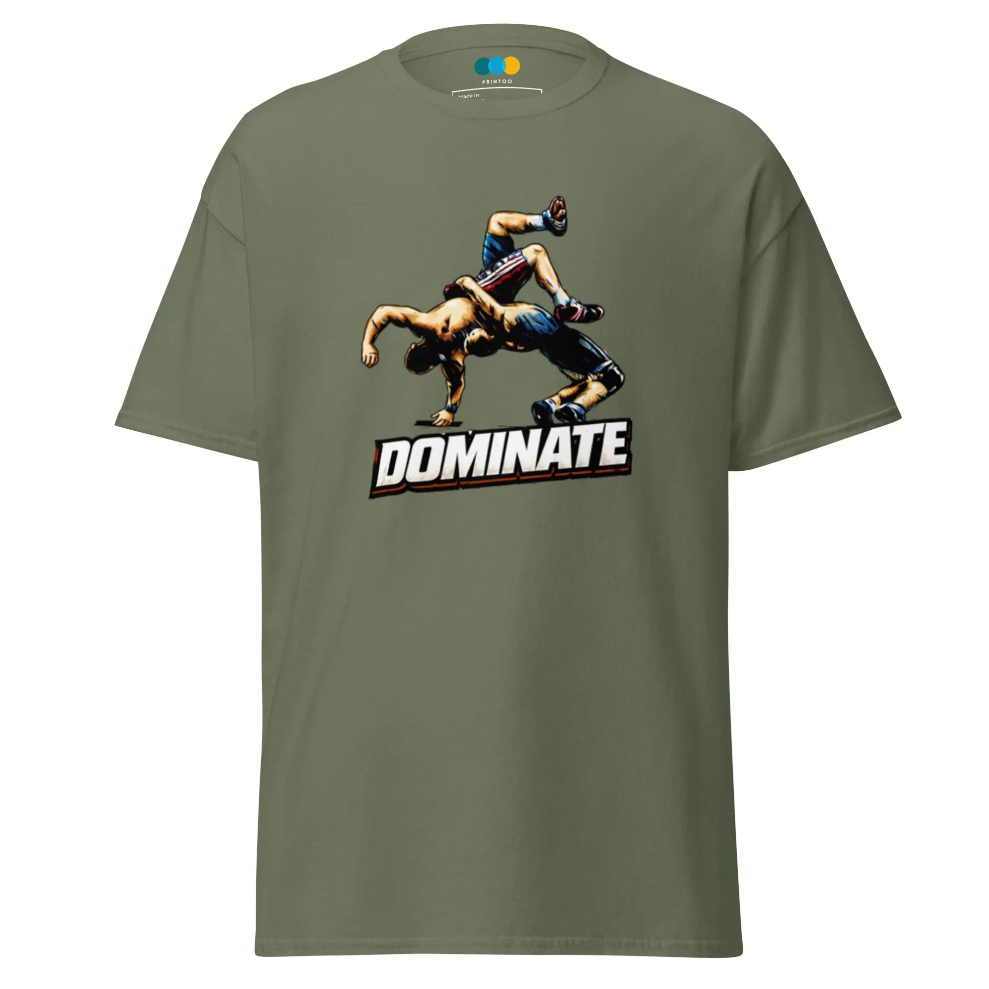 DOMINATE men’s t-shirt - Black / S - Printoo Shop - 5846761_11546