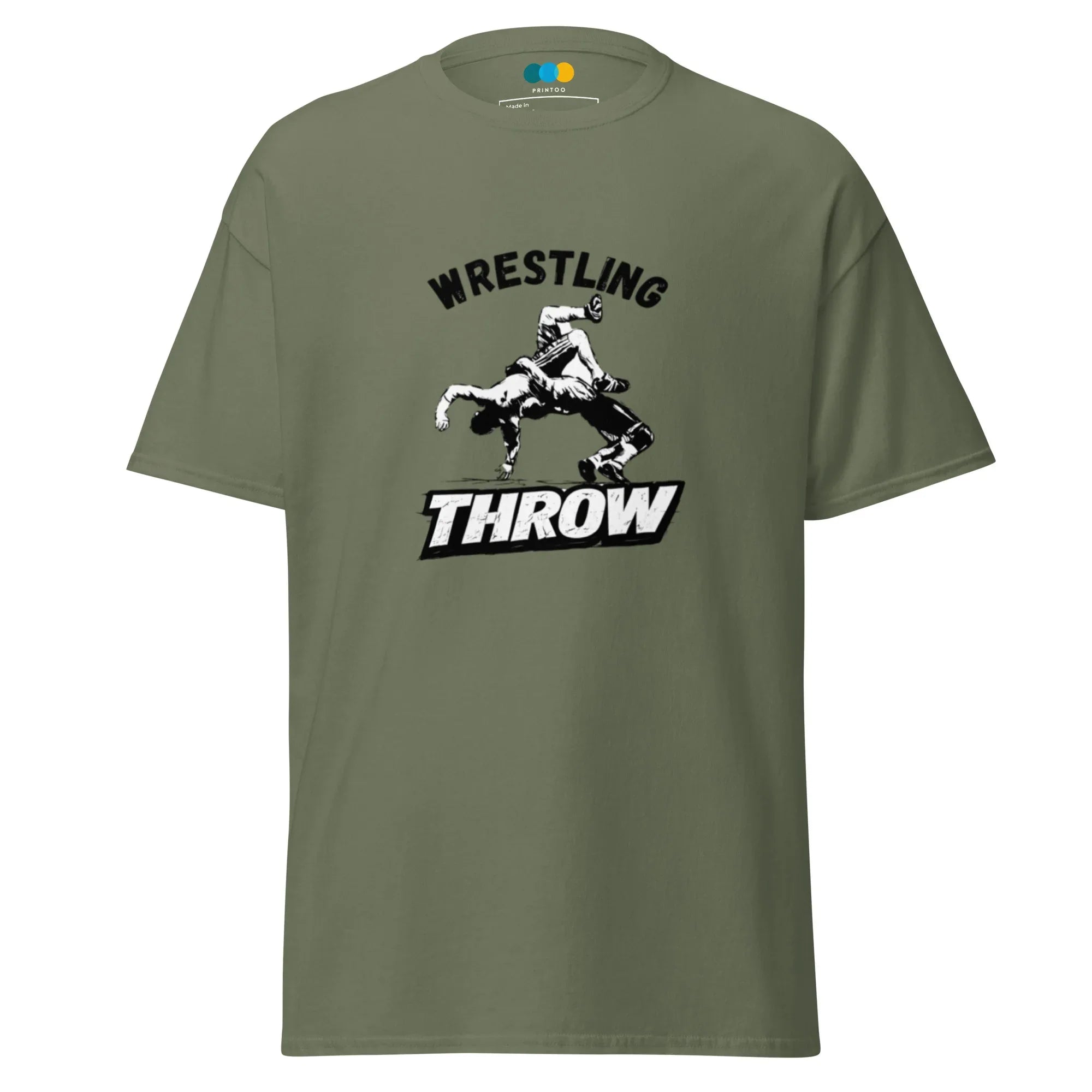 WRESTLING THROW men’s t-shirt - Red / S - Printoo Shop - 3560082_11566