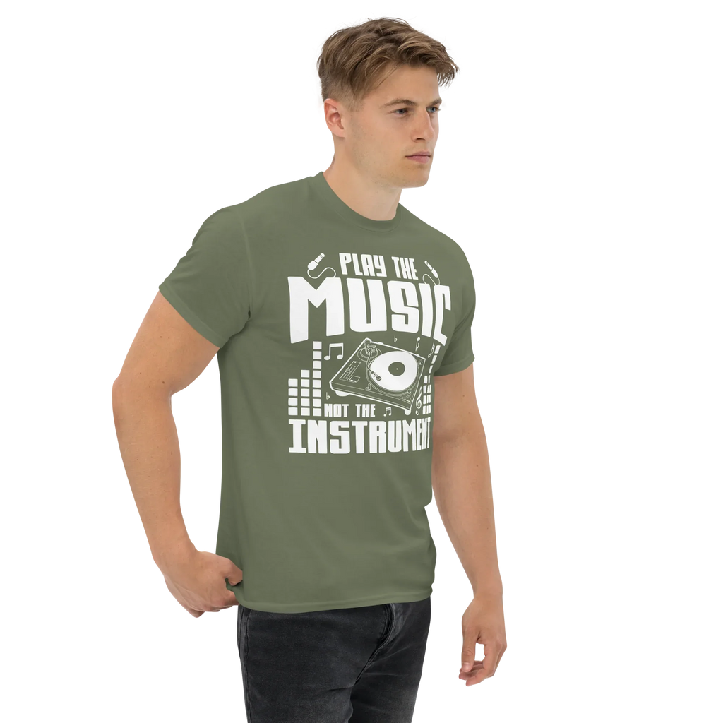 PLAY THE MUSIC NOT THE INSTRUMENT unisex t-shirt - - Music t-shirts - Printoo Shop
