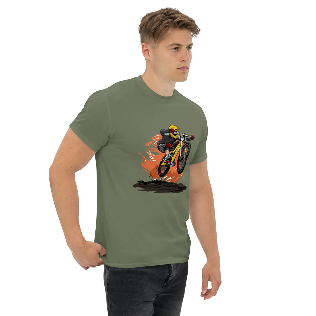 DOWNHILL ADRENALINE men’s t-shirt - Military Green / S - Printoo Shop - 2219644_15867