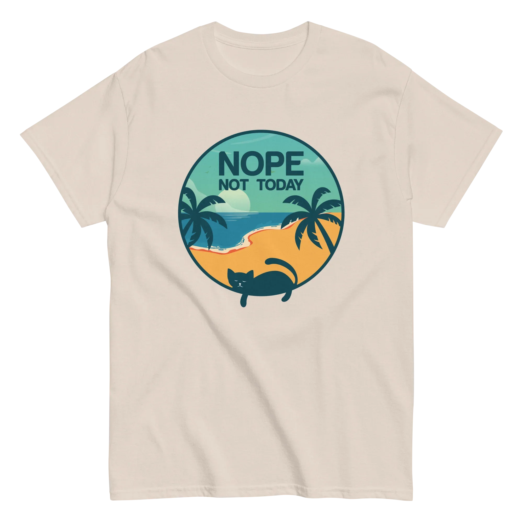 NOT TODAY unisex t-shirt - - Cat t-shirts - Printoo Shop