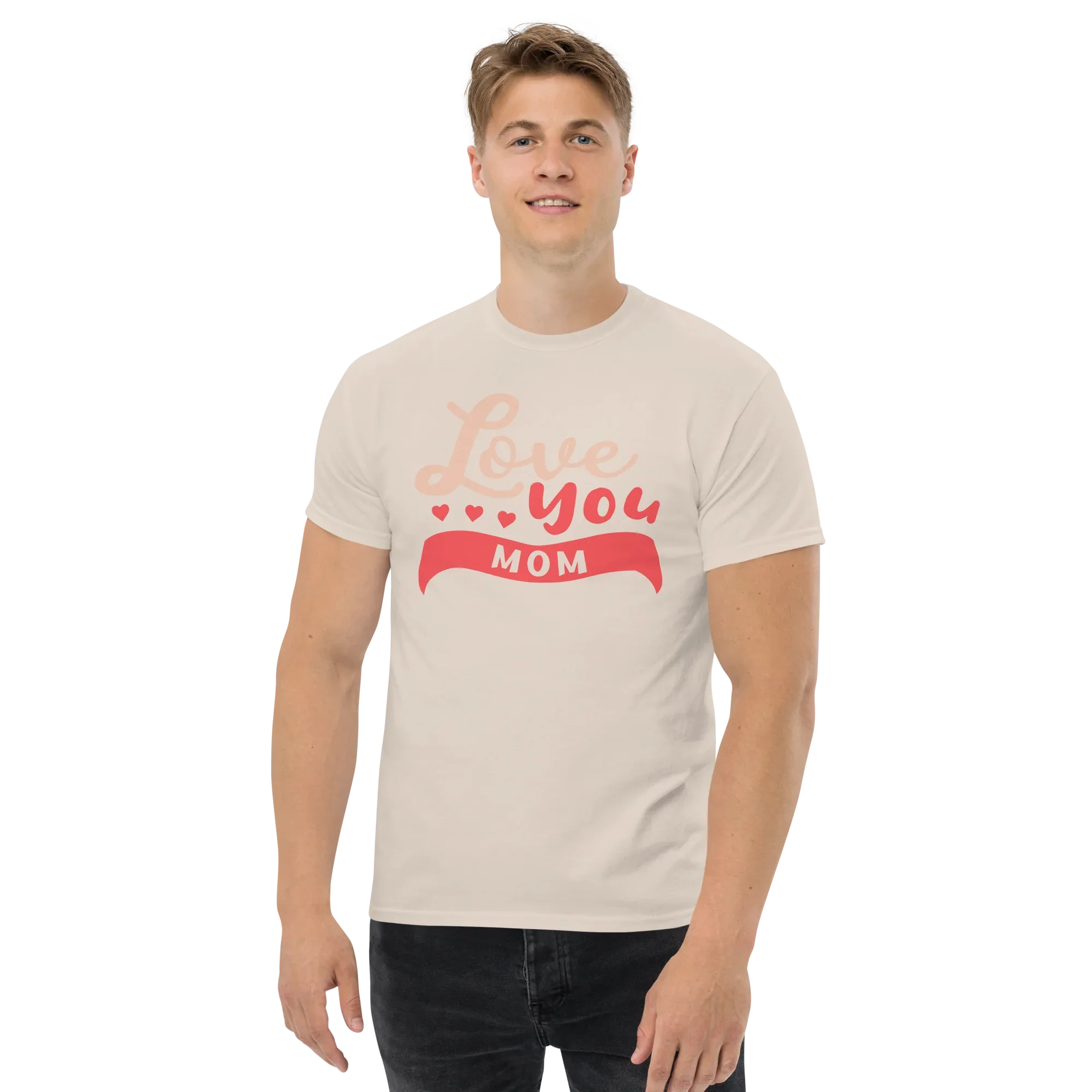 LOVE YOU MOM unisex t-shirt - Printoo Shop - - Mom t-shirts, t-shirt, unisex, Unisex Classic Tee | Gildan 5000