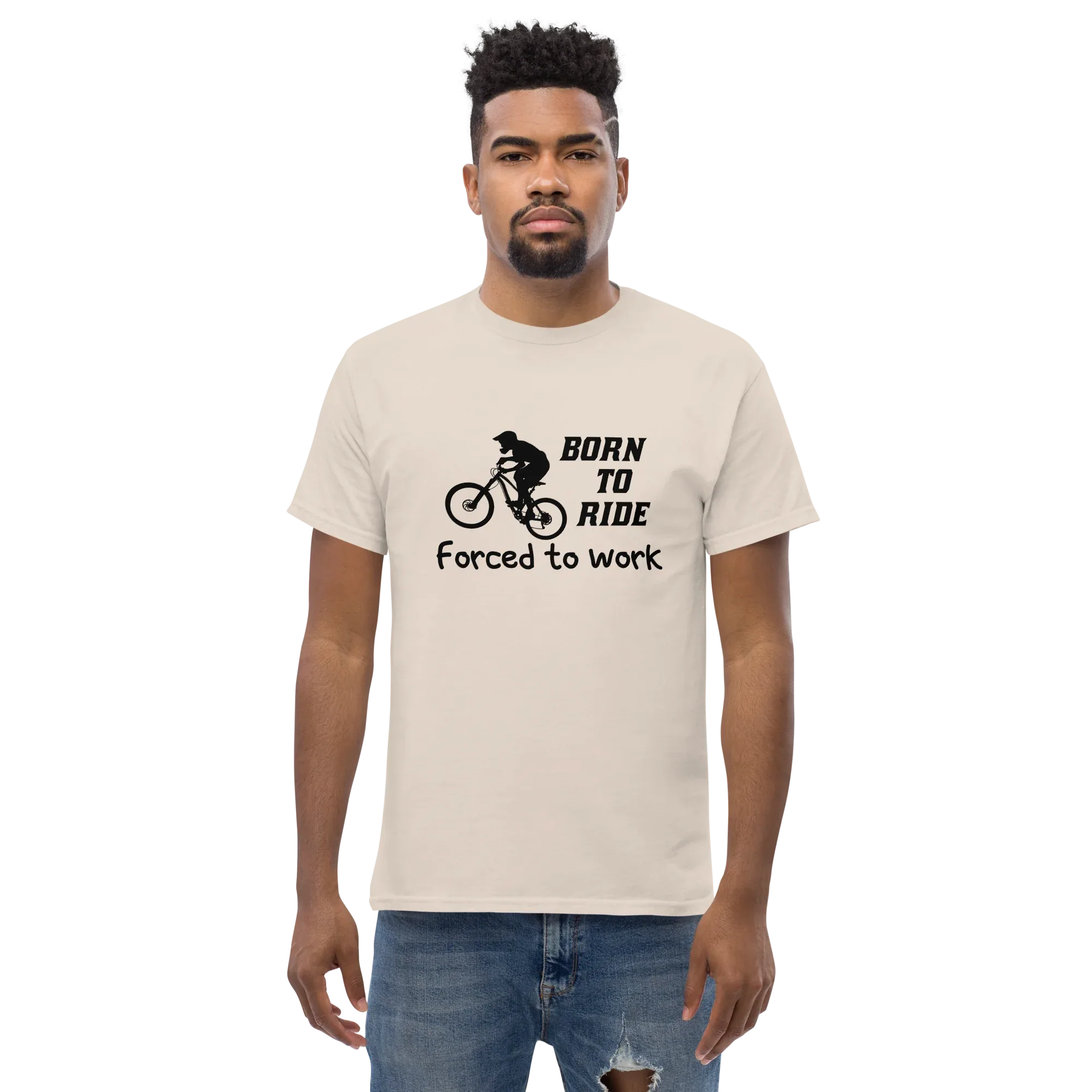 BORN TO RIDE unisex t-shirt - - Bicycle t-shirts - Printoo Shop