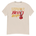 MUSIC NEVER SLEEPS unisex t-shirt - - Music t-shirts - Printoo Shop