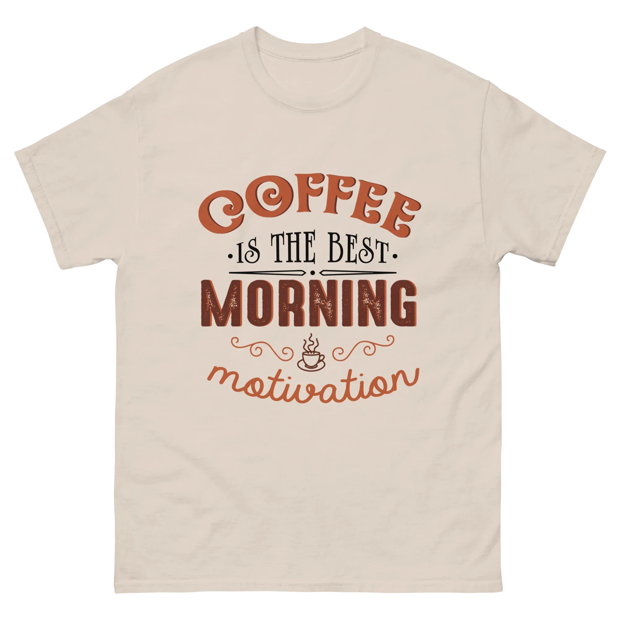 COFFEE IS THE BEST MORNING MOTIVATION unisex t-shirt - Printoo Shop - - t-shirt, unisex, Unisex Classic Tee | Gildan 5000