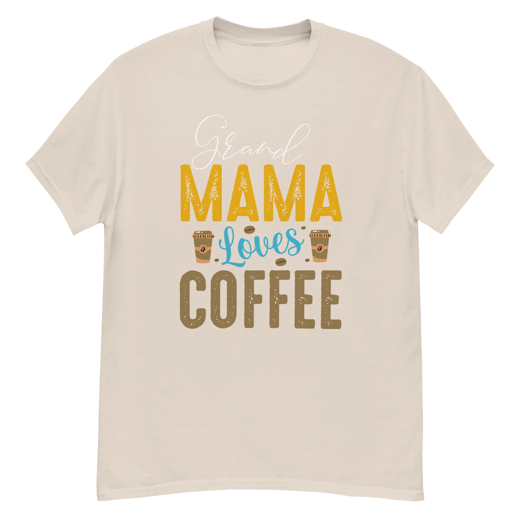 GRANDMA LOVES COFFEE unisex t-shirt - - - Printoo Shop