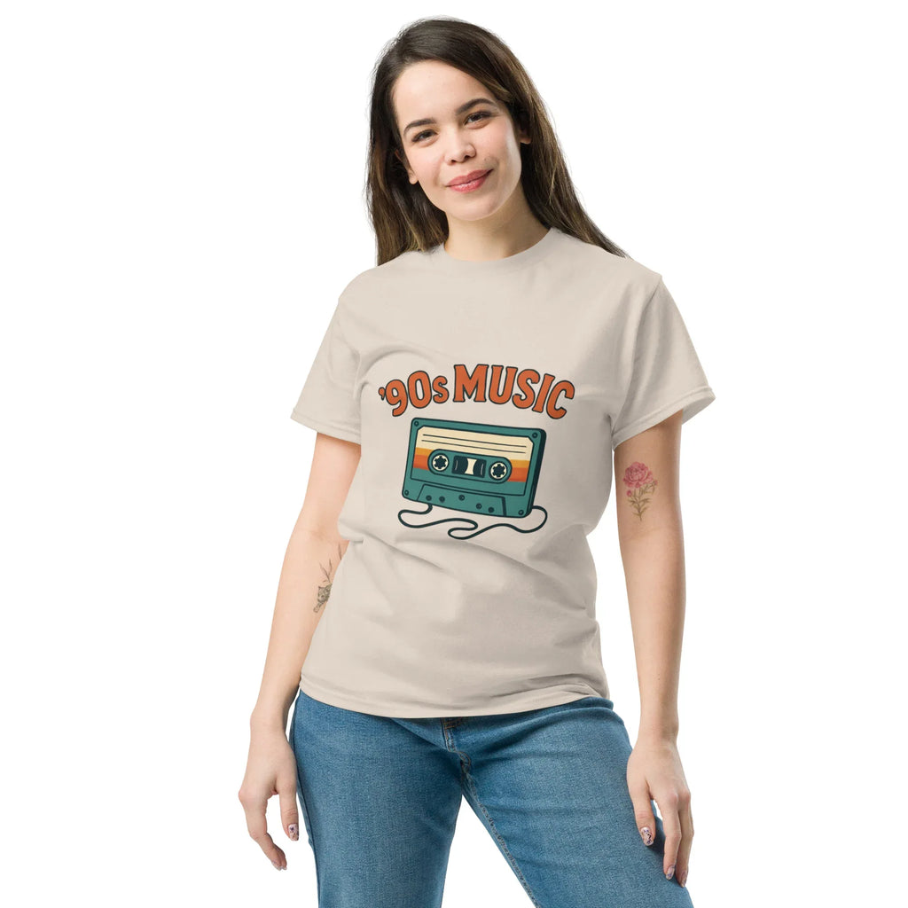 90s MUSIC LOVER unisex t-shirt - Printoo Shop - - Music t-shirt, unisex, Unisex Classic Tee | Gildan 5000