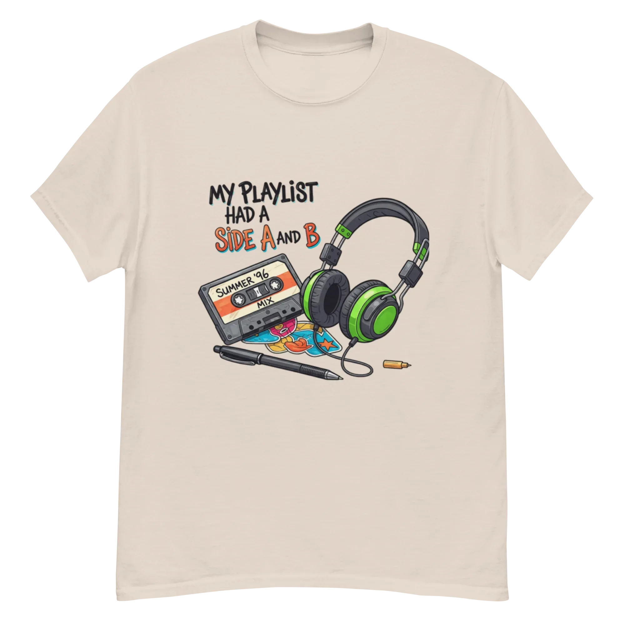 A SIDE AND B unisex t-shirt - Printoo Shop - - Music t-shirt, Retro & Synthwave T-Shirts, t-shirt, unisex, Unisex Classic Tee | Gildan 5000