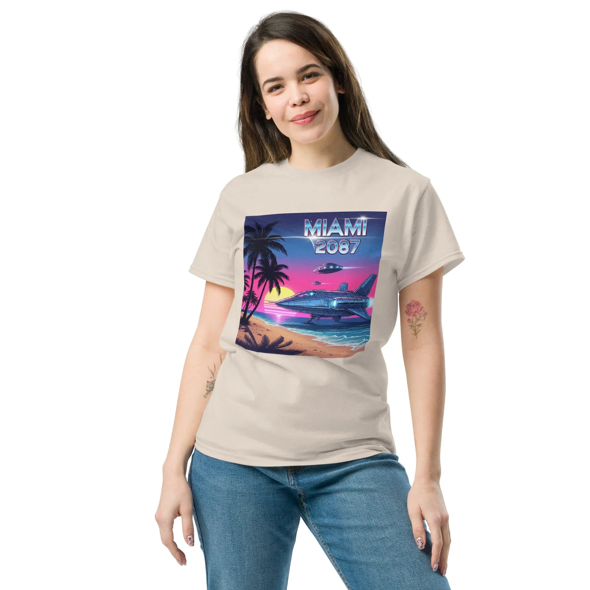 MIAMI 2087 FUTURE CITY unisex t-shirt - - - Printoo Shop